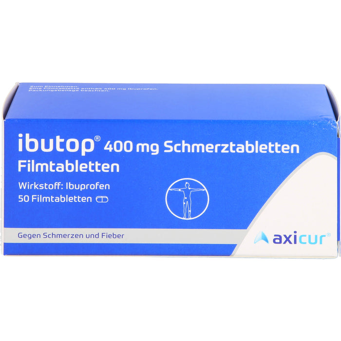 ibutop 400 mg Schmerztabletten Reimport axicorp, 50 pcs. Tablets