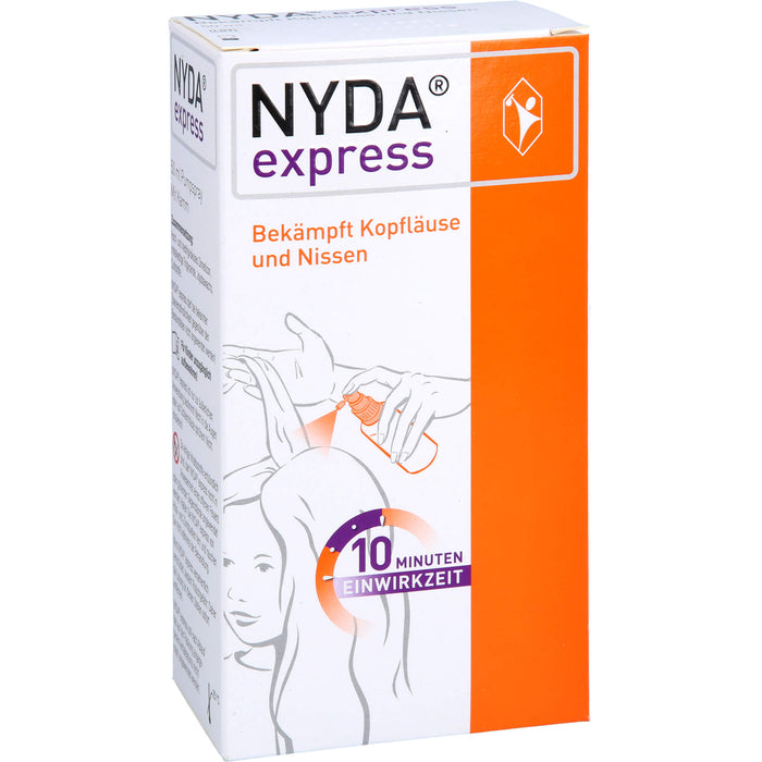 NYDA express Pumpspray bekämpft Kopfläuse und Nissen, 50 ml Solution