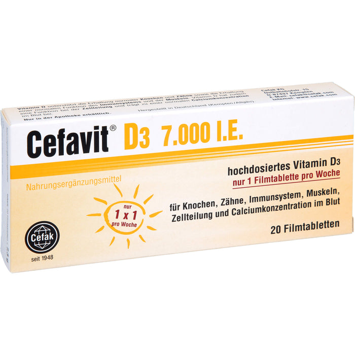 Cefavit D3 7,000 I.E., 20 St FTA