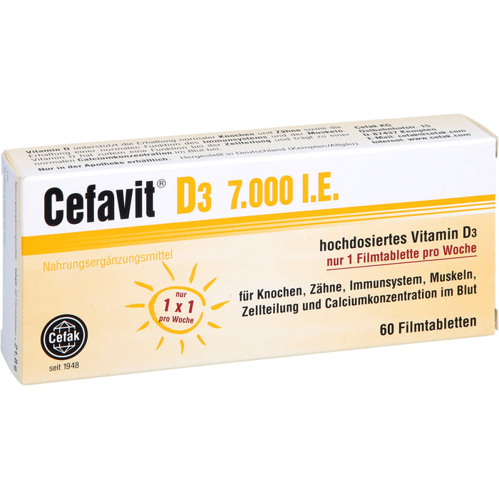 Cefavit D3 7.000 I.E. Filmtabletten, 60 St. Tabletten