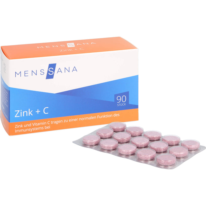 MensSana Zink + C Lutschtabletten, 90 pc Tablettes