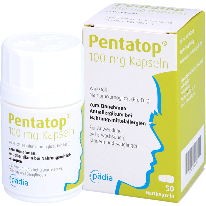 Pentatop 100 mg Kapseln bei Nahrungsmittelallergien, 50 pcs. Capsules