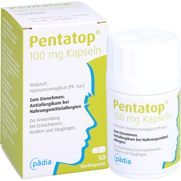 Pentatop 100 mg Kapseln bei Nahrungsmittelallergien, 50 pcs. Capsules