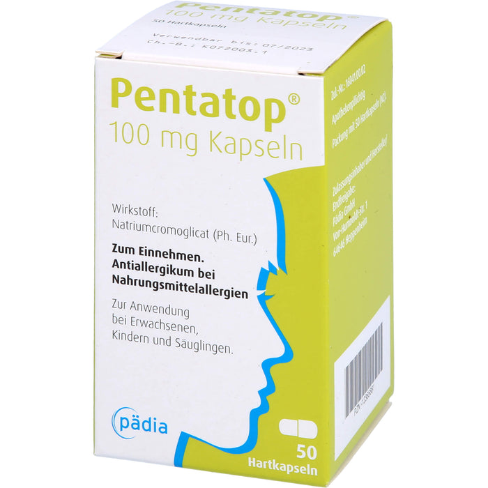 Pentatop 100 mg Kapseln bei Nahrungsmittelallergien, 50 St. Kapseln