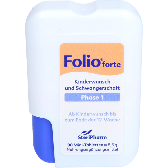 Folio forte Kinderwunsch und Schwangerschaft Phase 1 Tabletten, 90 pcs. Tablets