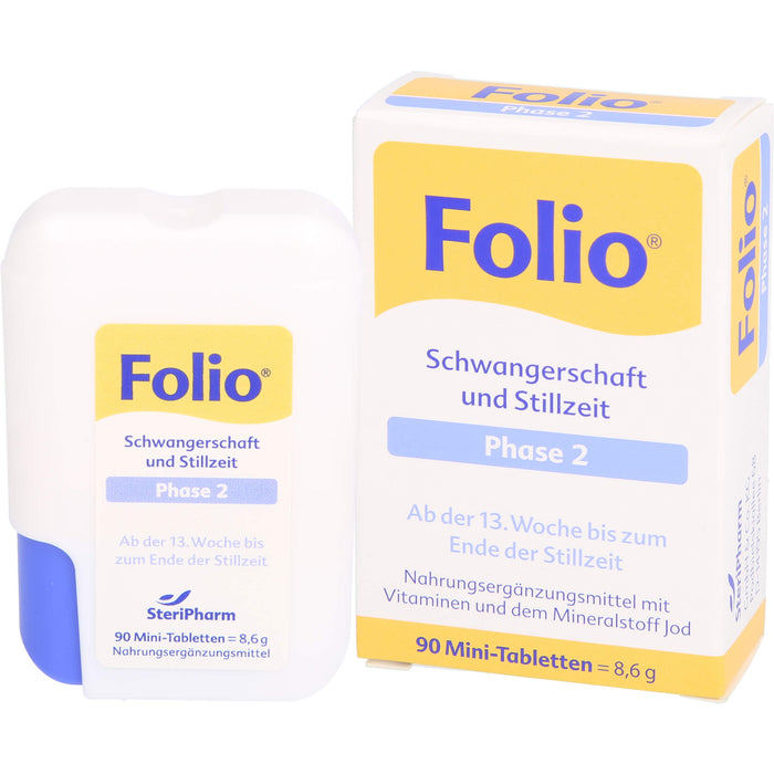 Folio Schwangerschaft und Stillzeit Phase 2 Mini-Tabletten, 90 pcs. Tablets