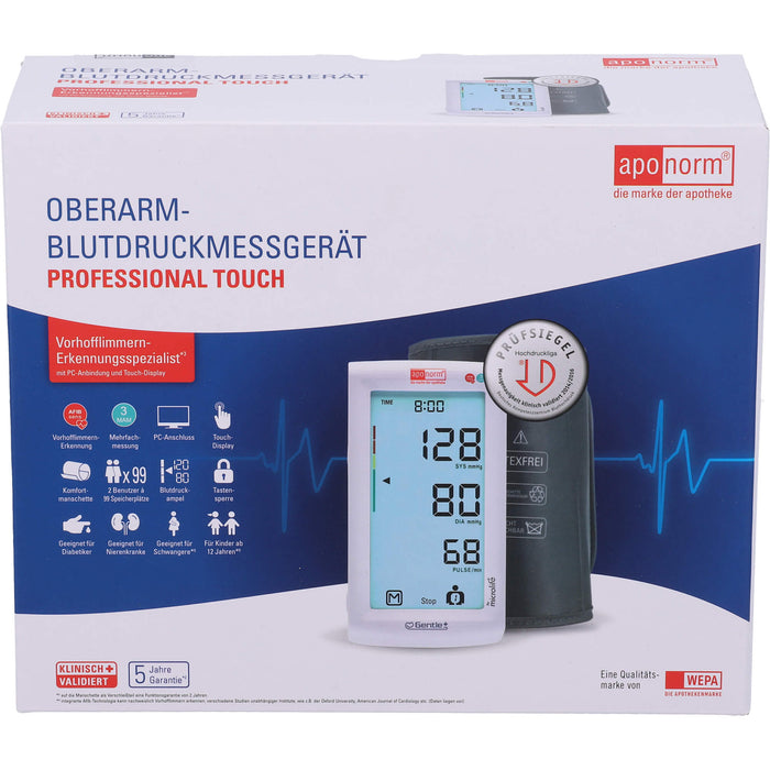 Aponorm Blutdruck Messgerät Prof. Touch Oberarm, 1 St