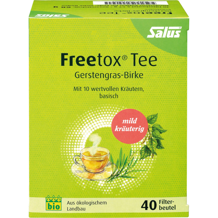 Salus Freetox Tee Gerstengras-Birke, 40 pc Sac filtrant