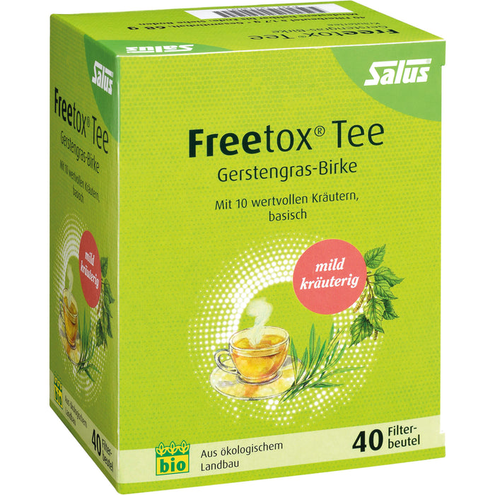 Salus Freetox Tee Gerstengras-Birke, 40 pc Sac filtrant