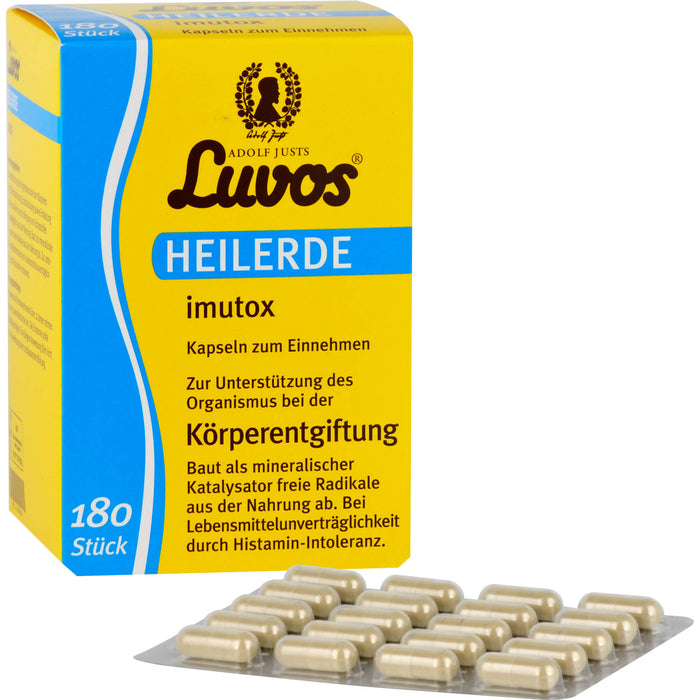 Luvos Heilerde imutox Kapseln Körperentgiftung, 180 pc Capsules