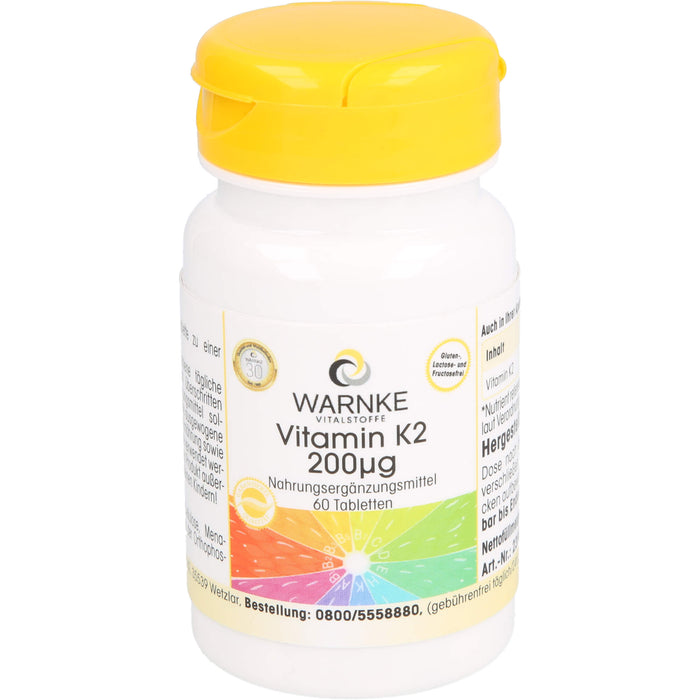 WARNKE Vitamin K2 200 µg Tabletten, 60 pcs. Tablets