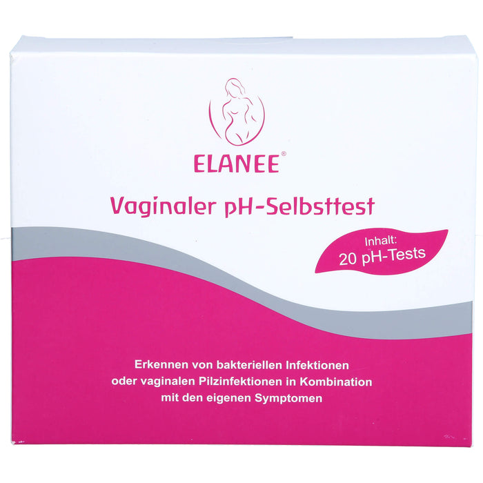 ELANEE pH-Test zur Bestimmung des vaginalen pH-Wertes, 20 pcs. Test