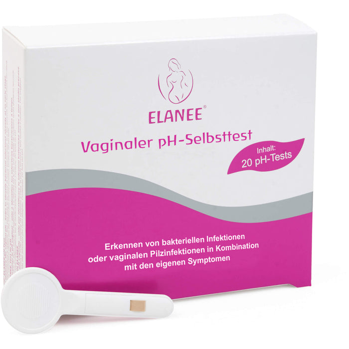 ELANEE pH-Test zur Bestimmung des vaginalen pH-Wertes, 20 pc Test