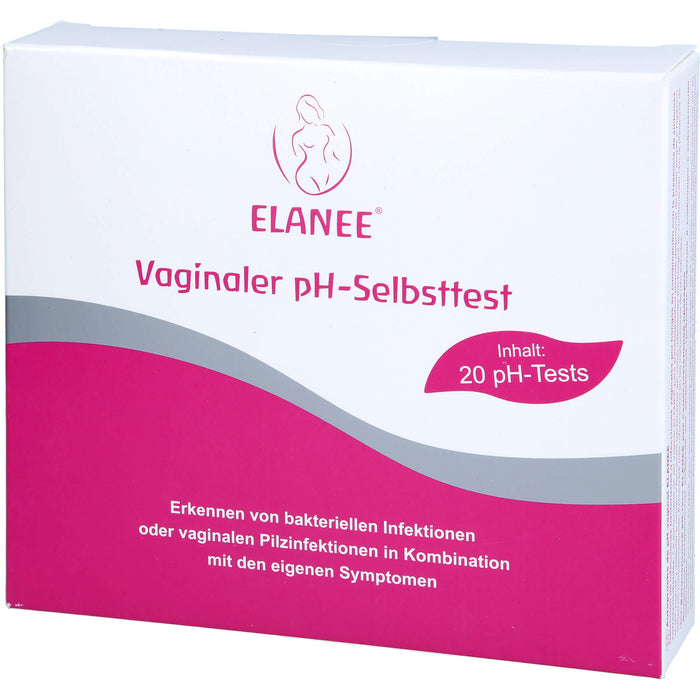 ELANEE pH-Test zur Bestimmung des vaginalen pH-Wertes, 20 pcs. Test