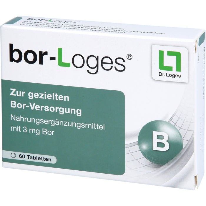 bor-Loges Tabletten zur gezielten Bor-Versorgung, 60 pcs. Tablets