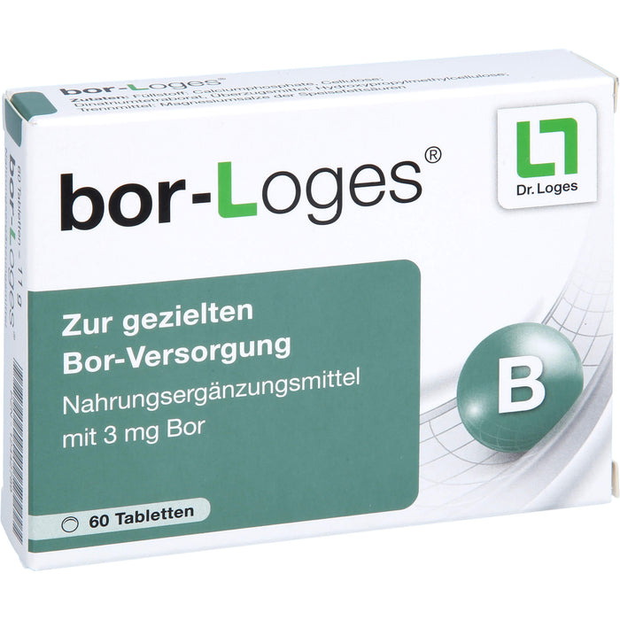 bor-Loges Tabletten zur gezielten Bor-Versorgung, 60 pc Tablettes