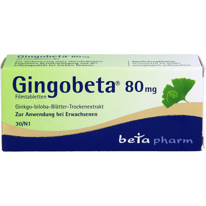 Gingobeta 80 mg Filmtabletten, 30 St FTA