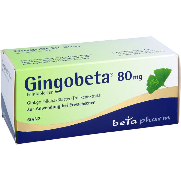 Gingobeta 80 mg Filmtabletten, 60 pc Tablettes