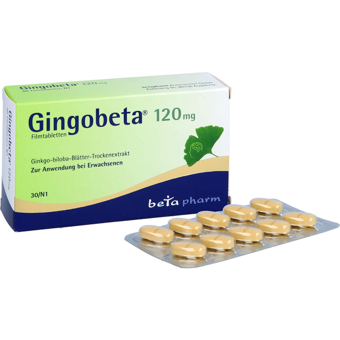 Gingobeta 120 mg Filmtabletten, 30 St. Tabletten