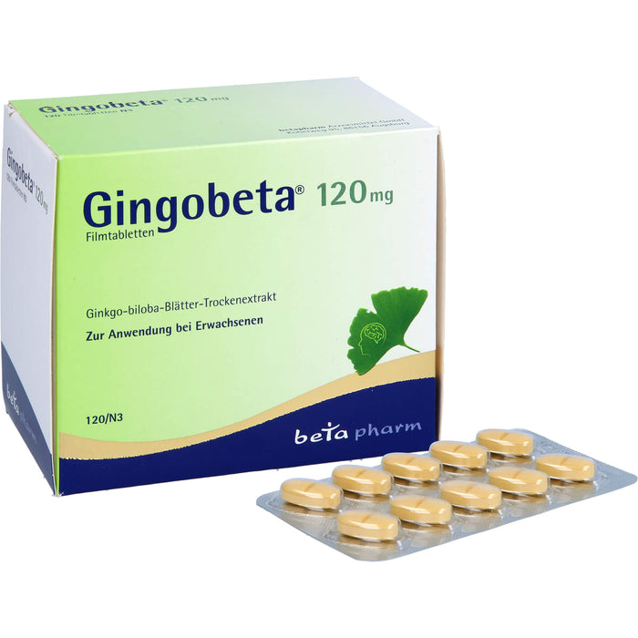 Gingobeta 120 mg Filmtabletten bei leichter Demenz, 120 pcs. Tablets