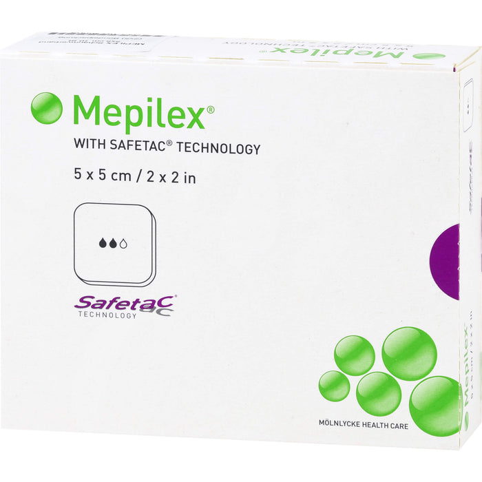 MEPILEX 5x5 cm Schaumverband, 5 St VER