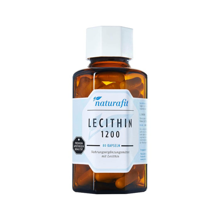 naturafit Lecithin 1200 Kapseln, 80 pc Capsules