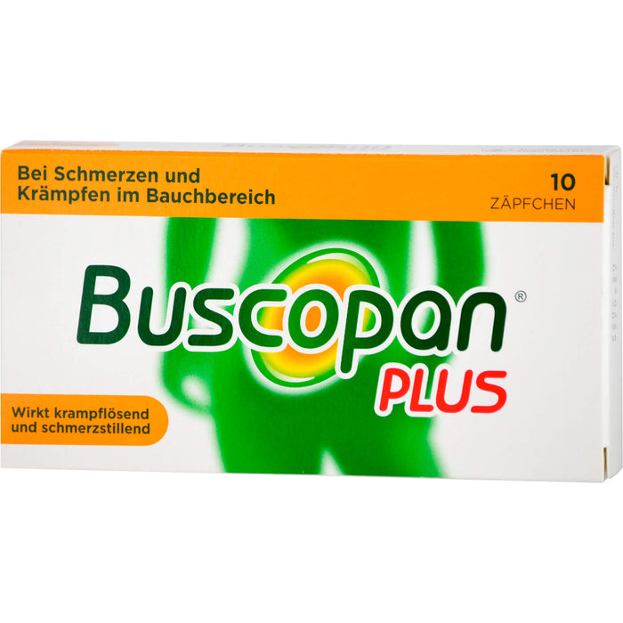 Buscopan plus 10 mg/800 mg, Emra Zäpfchen, 10 St. Zäpfchen