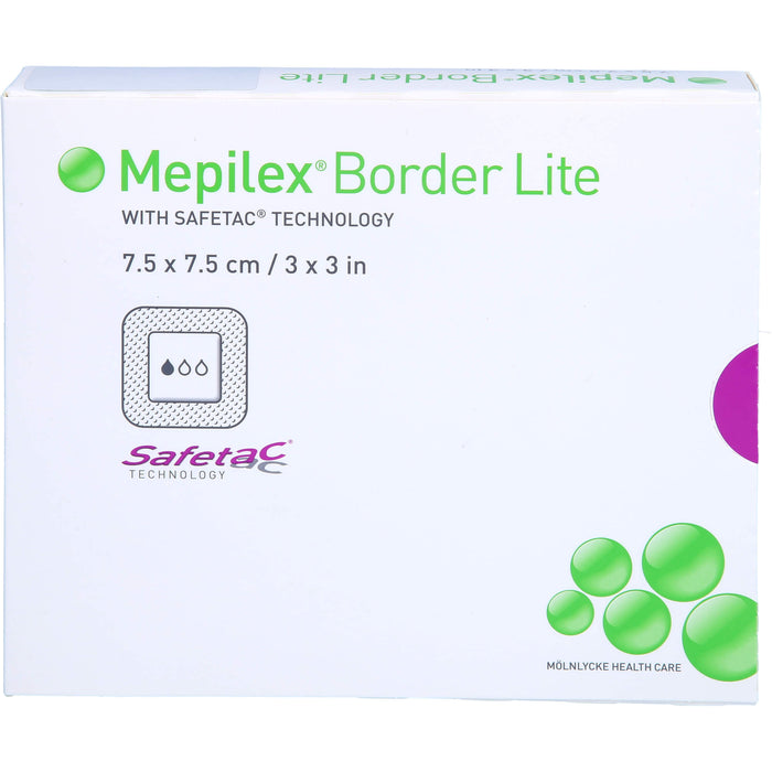 MEPILEX Border Lite Schaumverband 7,5x7,5cm steril, 5 St. Wundauflagen