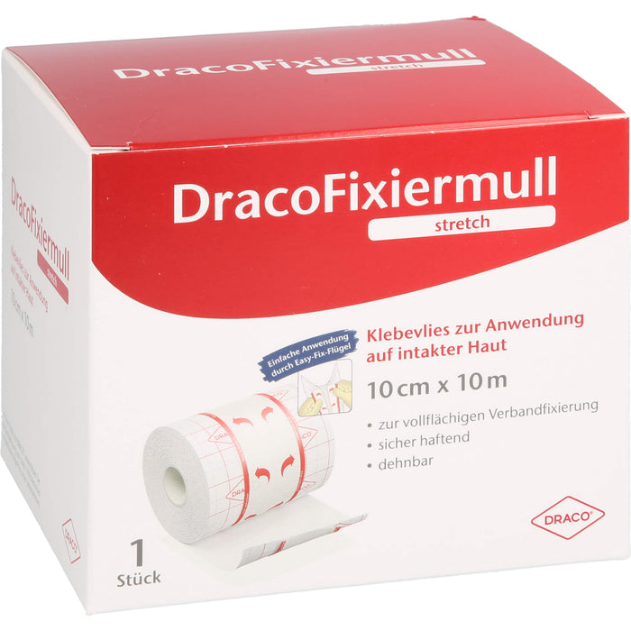 DracoFixiermull stretch 10cm x 10m, 1 St PFL