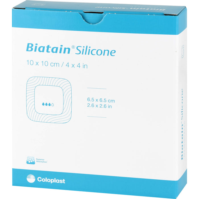 BIATAIN Silicone Schaumverband 10x10 cm, 10 St VER