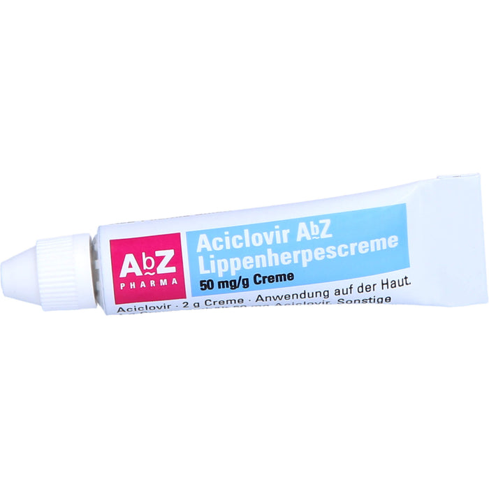 Aciclovir AbZ Lippenherpescreme 50 mg/g Creme, 2 g Crème