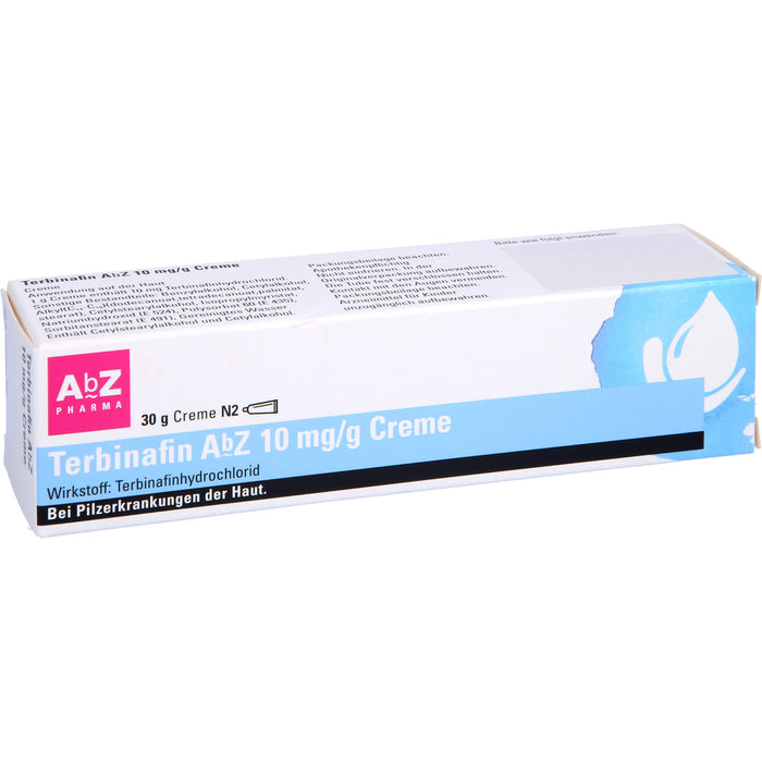 Terbinafin AbZ 10 mg/g Creme bei Pilzerkrankungen der Haut, 30 g Cream