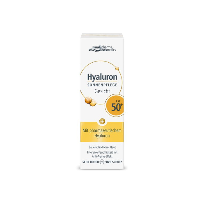 medipharma cosmetics Hyaluron Sonnenpflege Gesicht LSF 50+, 50 ml Crème