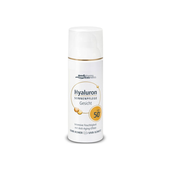 medipharma cosmetics Hyaluron Sonnenpflege Gesicht LSF 50+, 50 ml Cream