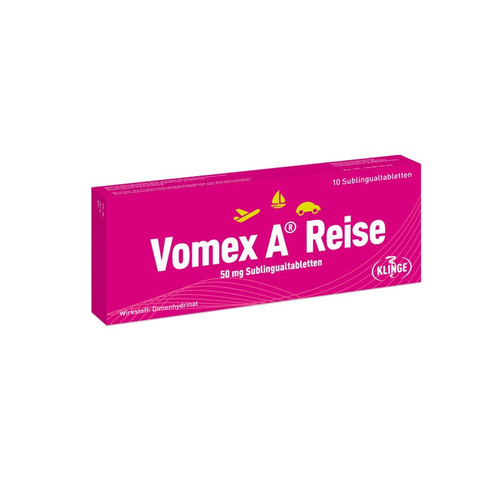 Vomex A Reise 50 mg Sublingualtabletten, 10 pcs. Tablets