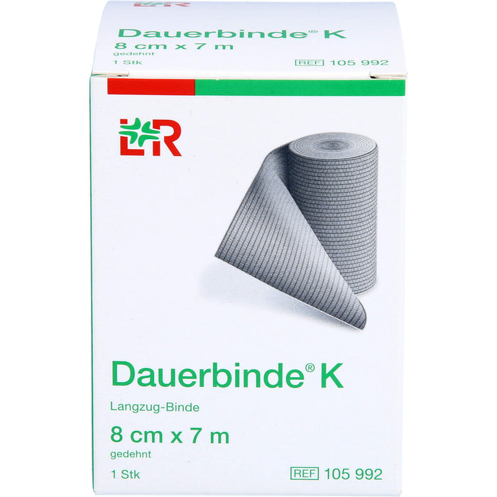 Dauerbinde kräftig 8cmx7m, 1 St. Binde