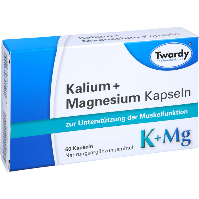 Twardy Kalium + Magnesium Kapseln zur Unterstützung der Muskelfunktion, 60 pc Capsules