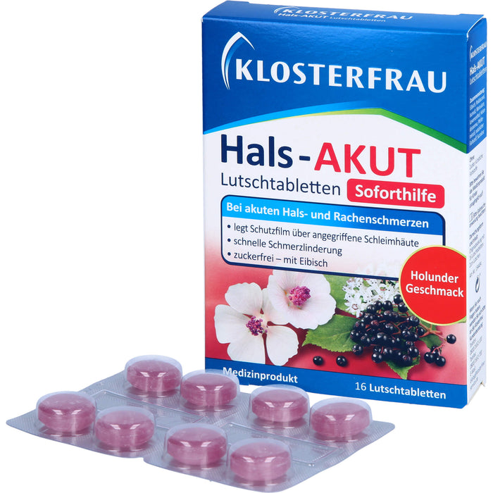 Klosterfrau Hals-AKUT Lutschtabletten, 16 St. Tabletten