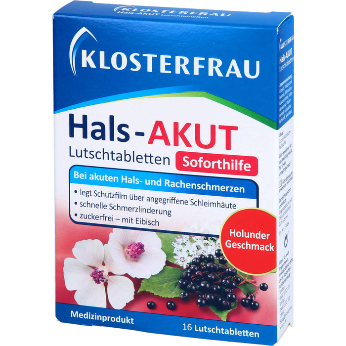 KLOSTERFRAU Hals-akut Lutschtabletten, 16 pcs. Tablets