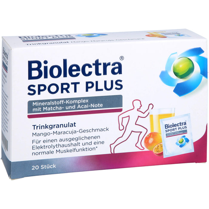 Biolectra Sport plus Trinkgranulat, 20 pc Sachets