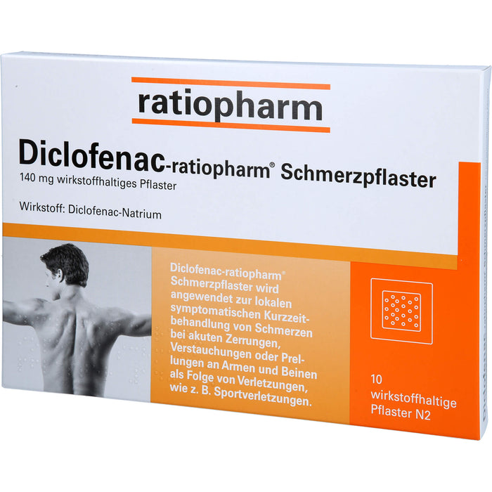 Diclofenac-ratiopharm Schmerzpflaster, 10 St. Pflaster