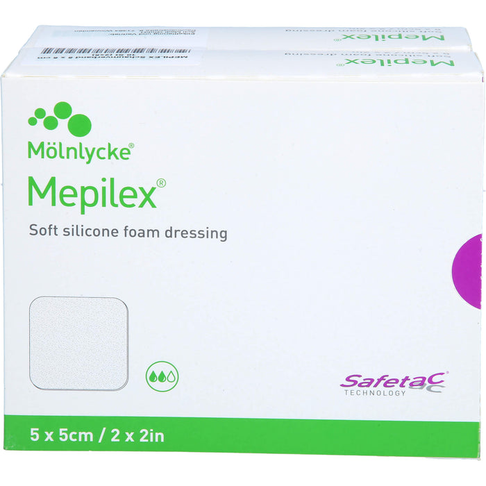 MEPILEX 5x5 cm Schaumverband, 10 St VER