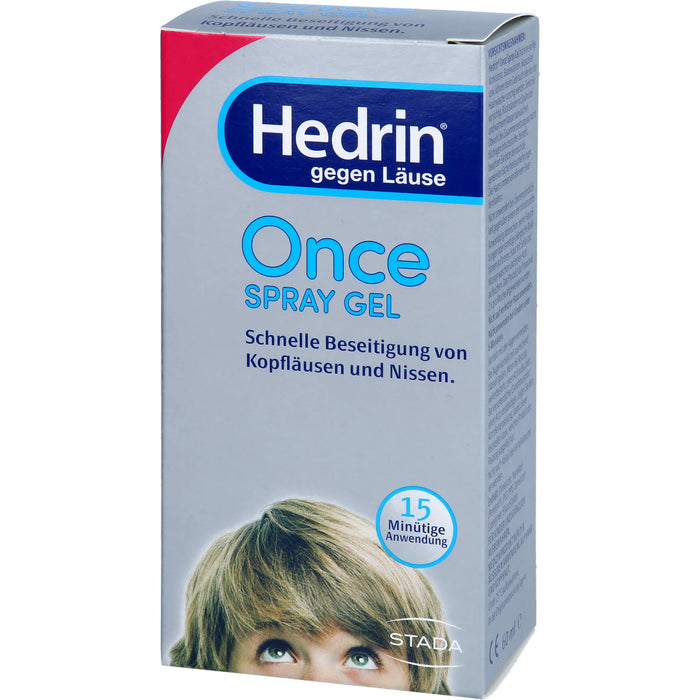 Hedrin gegen Läuse Once Spray Gel, 60 ml Lösung