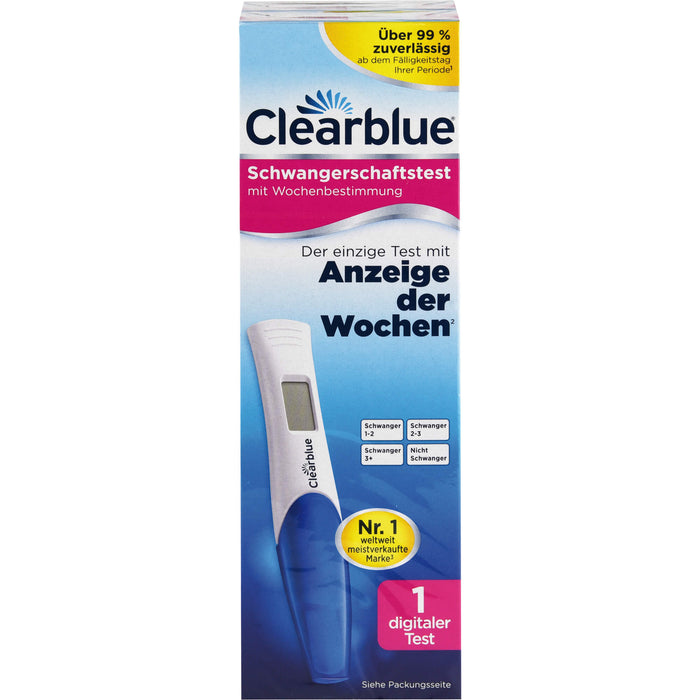 Clearblue Schwangerschaftstest mit Wochenbestimmung, 1 pc Bandelettes réactives