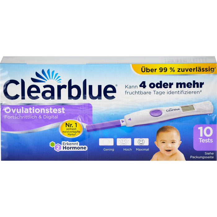 Clearblue Ovulationstest FORTSCHRITTLICH & DIGITAL, 10 pcs. Test