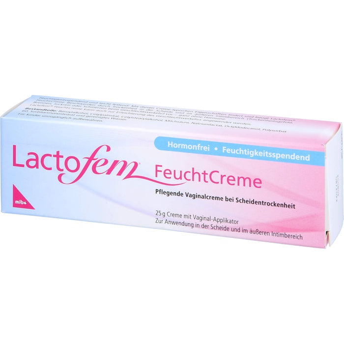 Lactofem Feuchtcreme pflegende Vaginalcreme bei Scheidentrockenheit, 25 g Cream