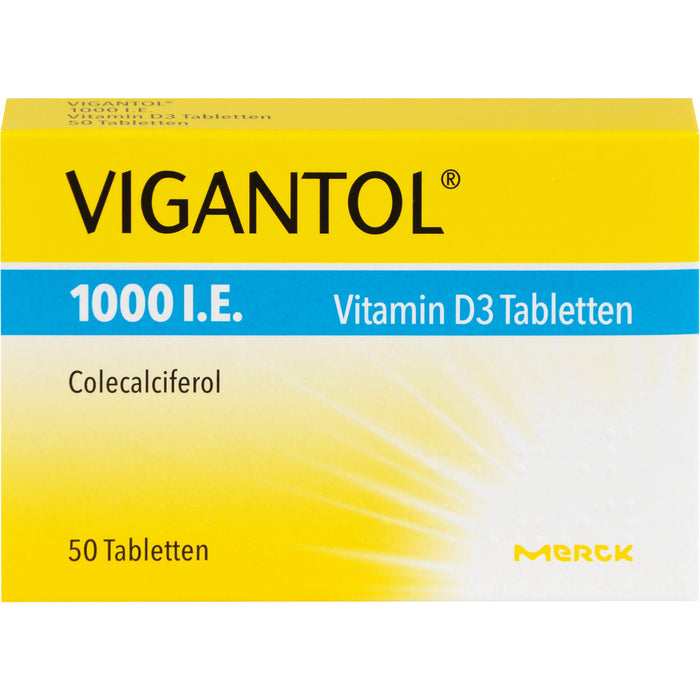 VIGANTOL 1000 I.E. Vitamin D3 Tabletten, 50 St. Tabletten