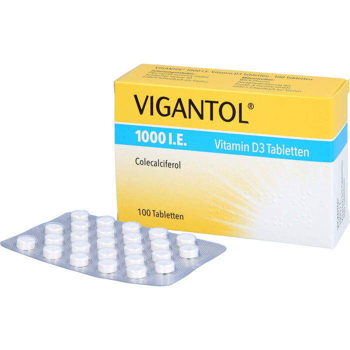 VIGANTOL 1000 I.E. Vitamin D3 Tabletten, 100 St. Tabletten