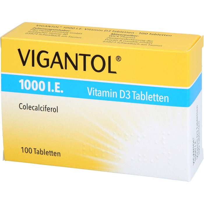 VIGANTOL 1000 I.E. Vitamin D3 Tabletten, 100 St. Tabletten