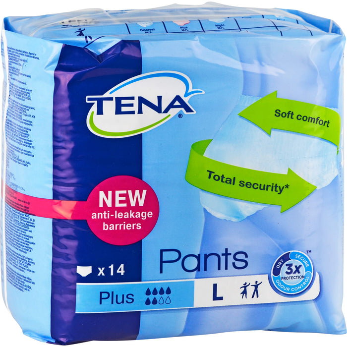 TENA Pants Plus L bei Inkontinenz, 14 pcs. Nappy trousers